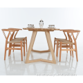 Mesa de comedor de madera maciza de madera nórdica